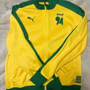 Puma Brasil 94 Yellow and Green Jacket